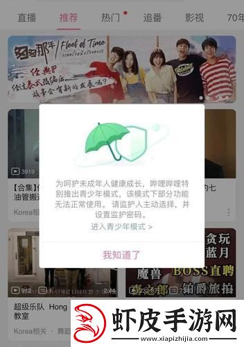 “B站网页版青少年的‘护身符’