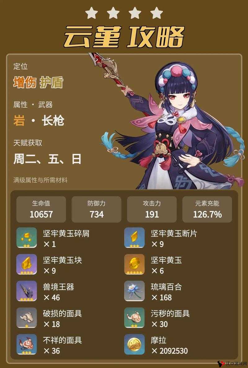 原神云堇命之座解析