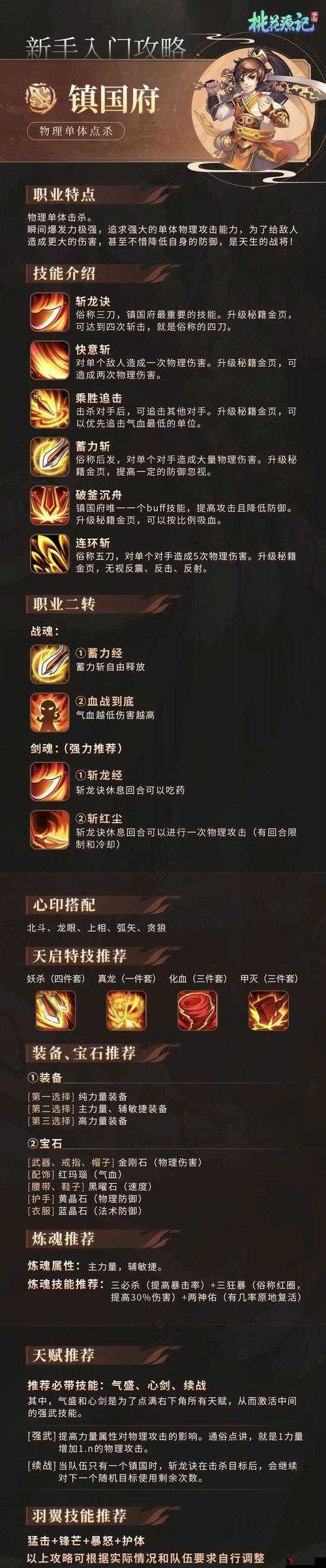 桃花源记手游镇国府怎么样及镇国府技能加点攻略