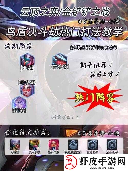 LOL云顶之弈中克制无解鸟盾法阵容的打法攻略与装备选择