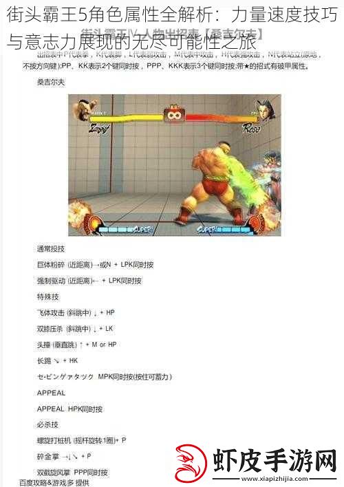 街头霸王5角色属性全解析