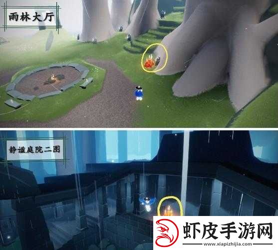2023年光遇3月17日云野、雨林、霞谷大蜡烛位置全攻略