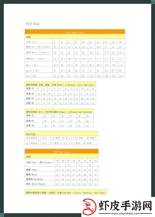 澳洲尺码”VS“日本尺码”