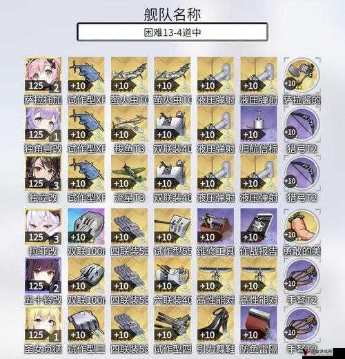 碧蓝航线困难4-4打捞攻略,困难4-4捞船掉落详解
