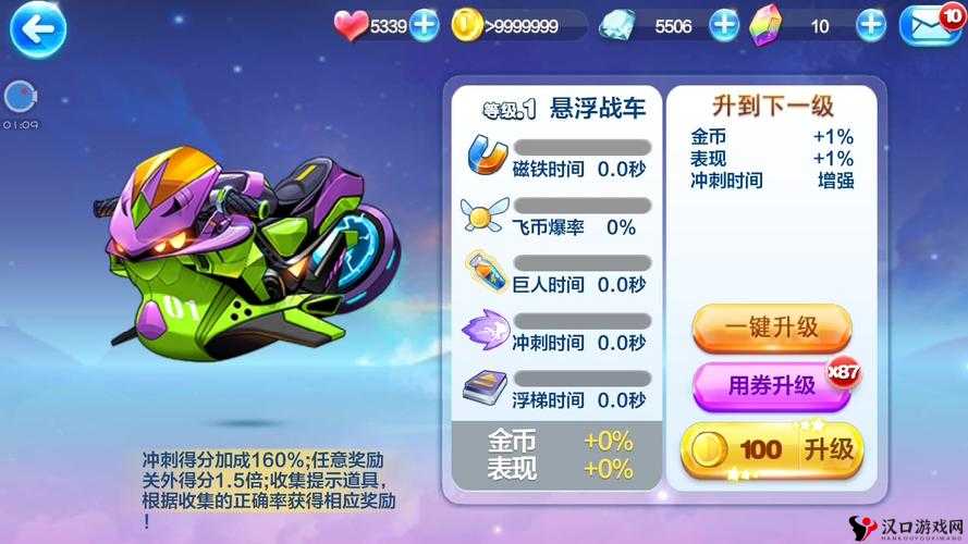 天天酷跑悬浮战车深度解析