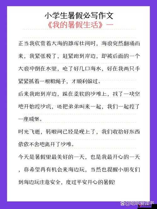 雏鸟幼儿小学生张婉莹暑假作业:关于其暑假作业的详细分析与探讨