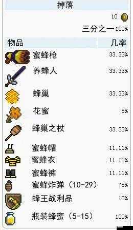 泰拉瑞亚肉山掉落物品一览