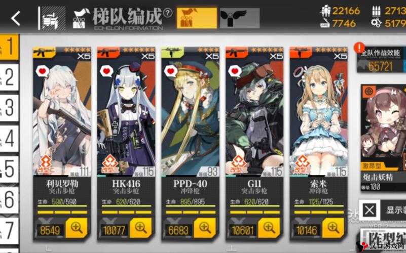 少女前线主流阵容搭配及优缺点介绍