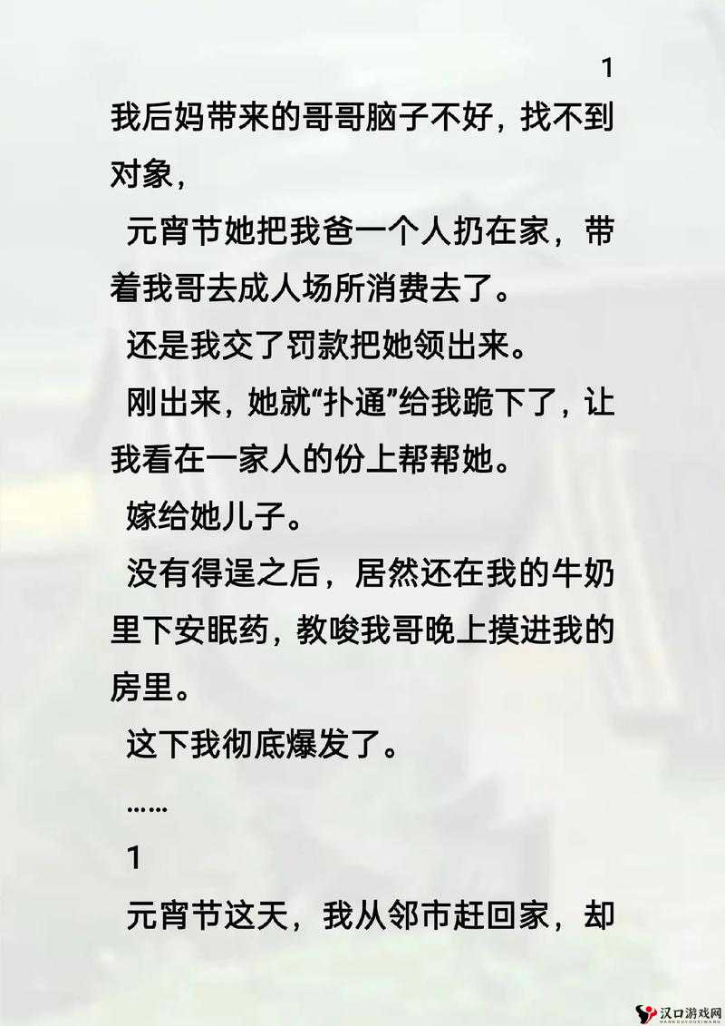 我的小后妈:一段特殊的家庭关系故事