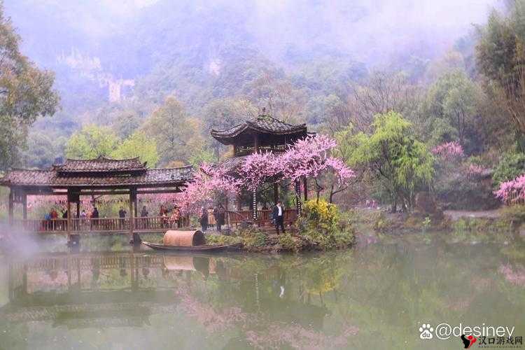 桃花洞口已是溪水潺潺:这如梦如画的世外桃源美景