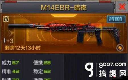 CF手游M14EBR怎么样?M14EBR属性图鉴介绍