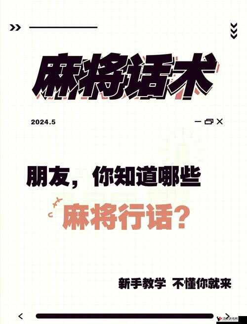 宁波麻将术语大揭秘,带你领略麻将文化的魅力