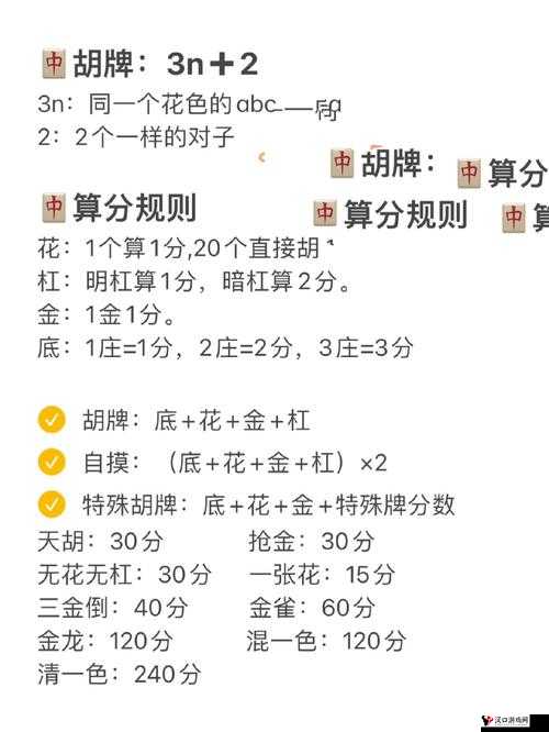 福州麻将算钱规则介绍