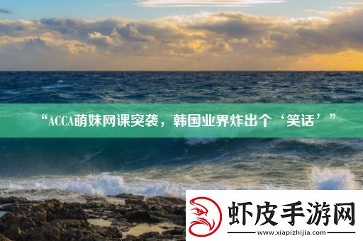 “ACCA萌妹网课突袭韩国业界炸出个‘笑话’”