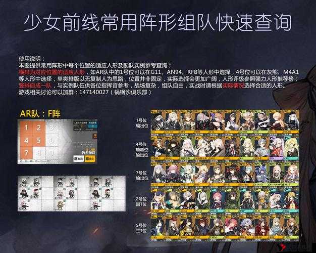 少女前线阵型搭配与效果介绍