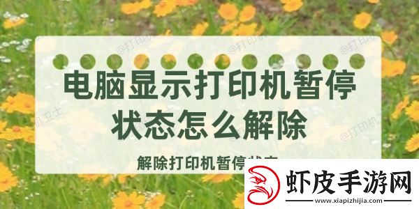 电脑显示打印机暂停状态怎么解除解除打印机暂停状态