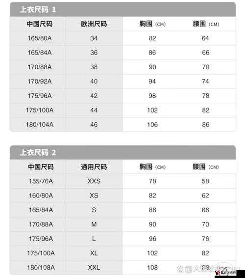 国产尺码与欧洲尺码表 CCTV 相关内容全解析