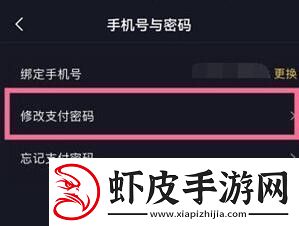 抖音支付密码怎么修改