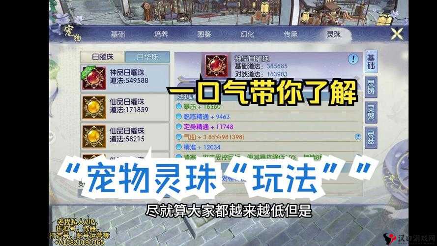 诛仙手游宠物成长率代表什么?计算方式介绍