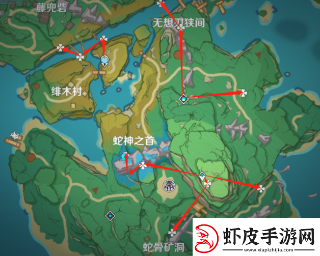 原神5.0鬼兜虫采集路线