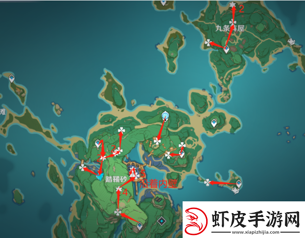 原神5.0鬼兜虫采集路线