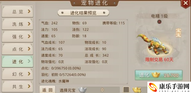 问道宠物进化表格