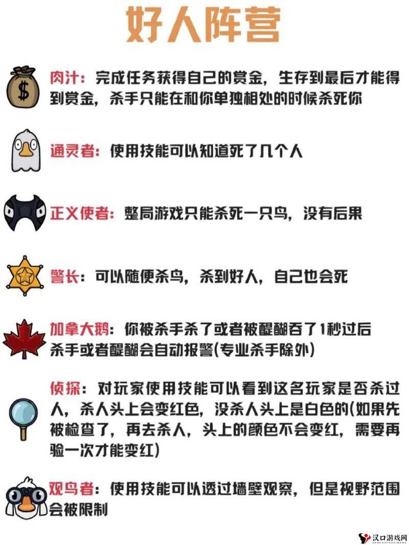 鹅鸭杀跟踪狂鹅技能介绍及阵营归属探讨