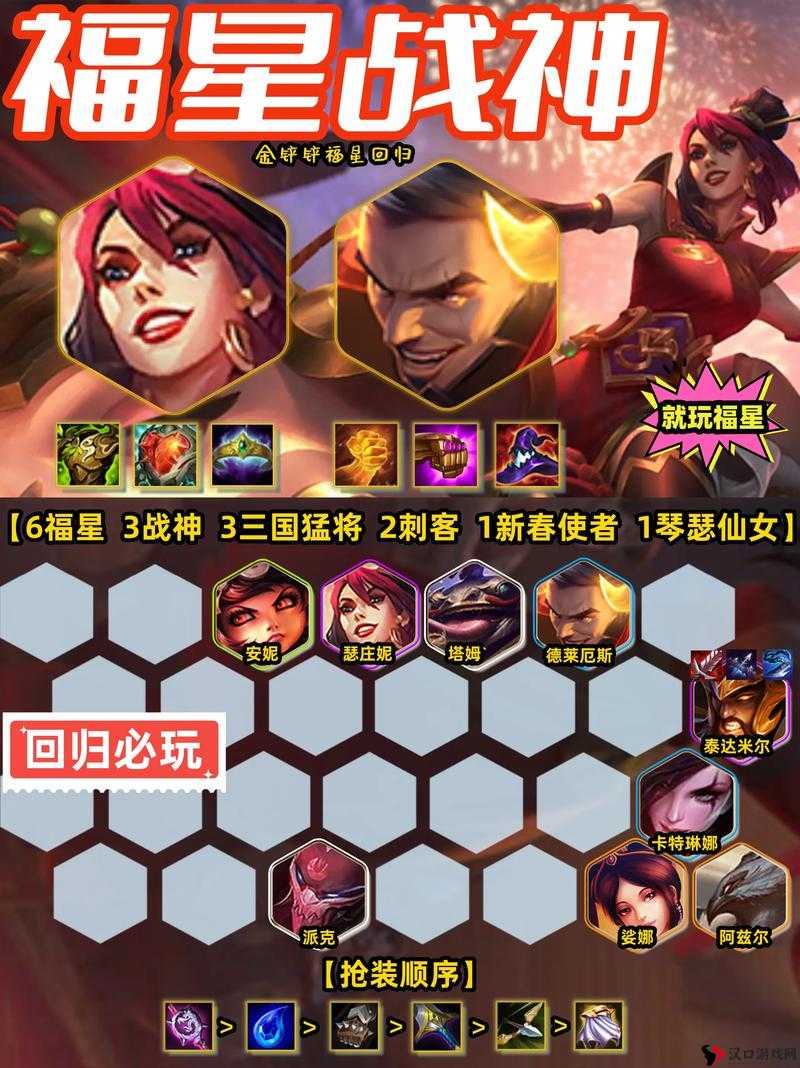 金铲铲之战福星八斗士,阵容搭配与装备攻略