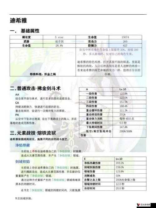 原神3.5版本迪希雅技能命座天赋深度解析