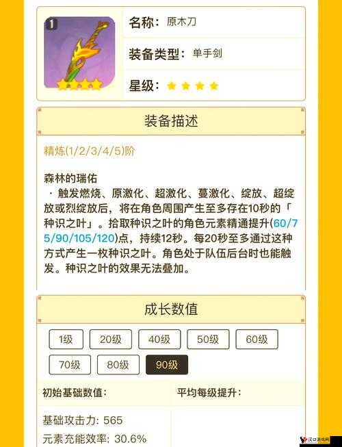 原神原木刀怎么样?原神原木刀武器一览