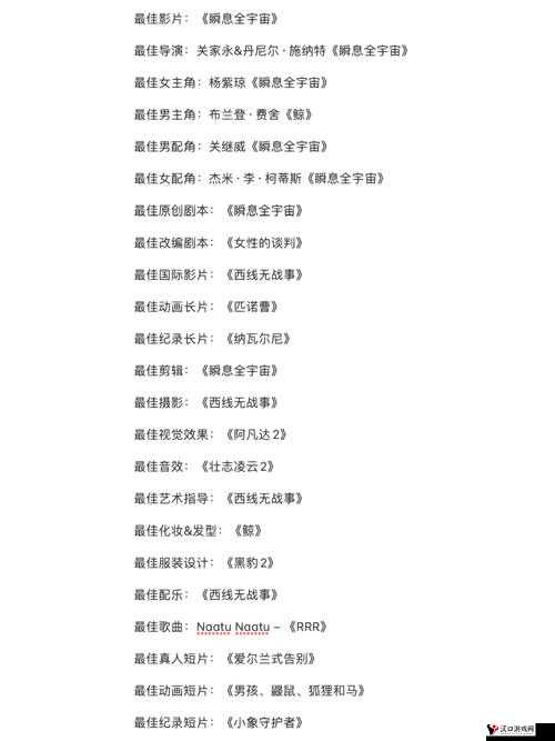 从2023奥斯卡获奖名单看游戏行业的未来,三大玩法革命预测