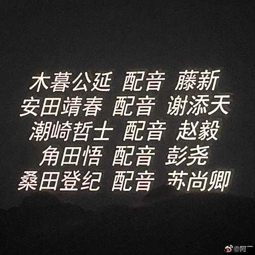 灌篮高手中配CV表深度解析,那些被误解的常识与隐藏逻辑